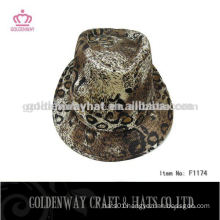 boys led leopard fedora hat
